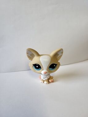 Littlest Pet Shop Corgi Dog G7 #068 Lightning Bolt Ears, LPS